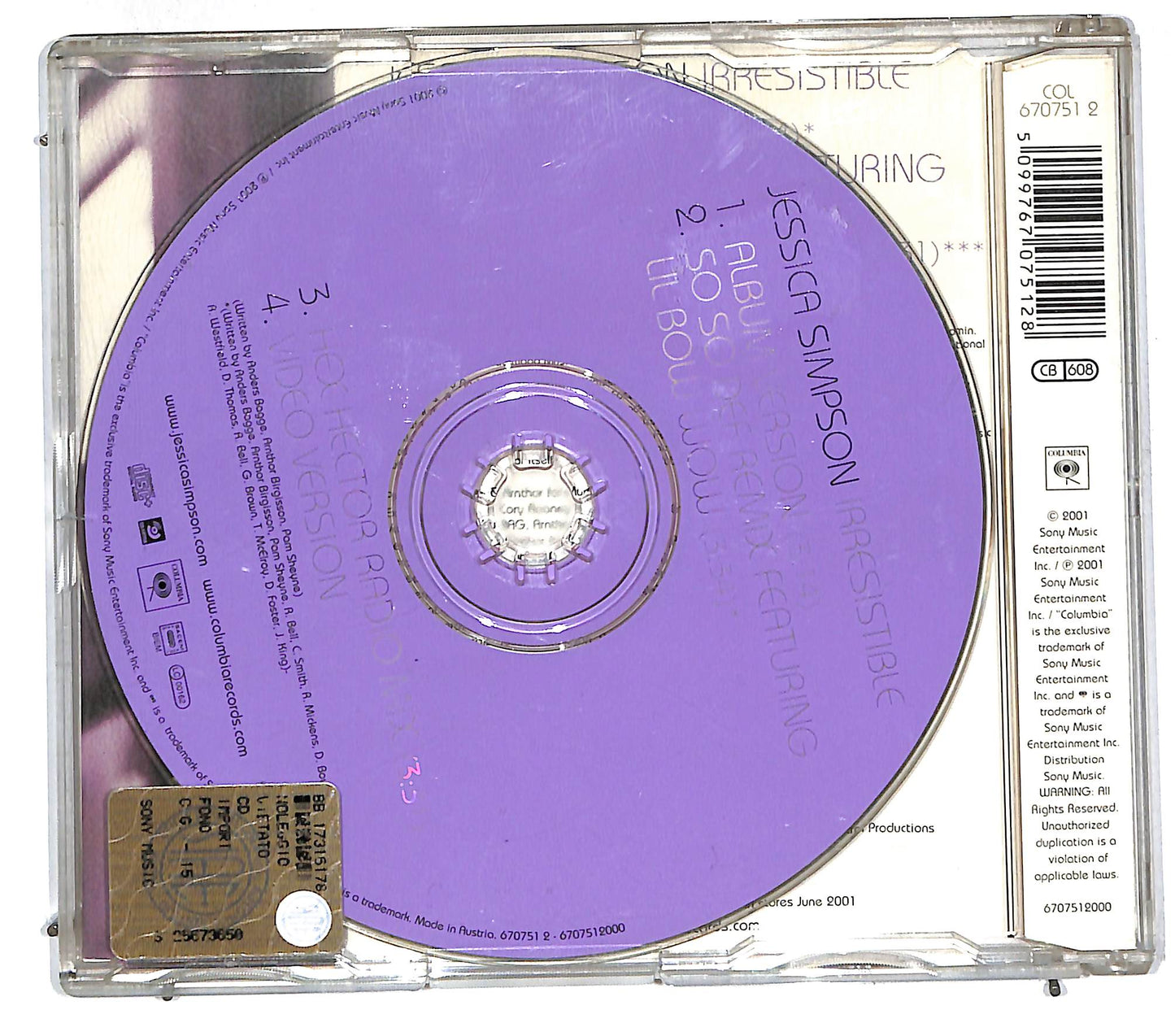 EBOND Jessica Simpson - Irresistible CD CD111729