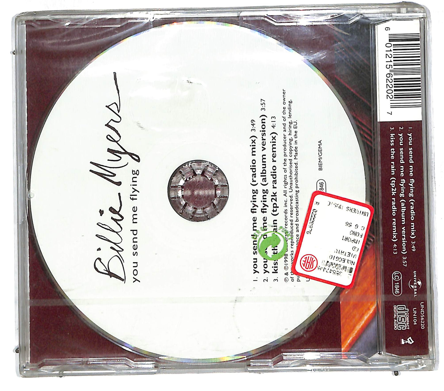EBOND Billie Myers - You Send Me Flying CD CD111744