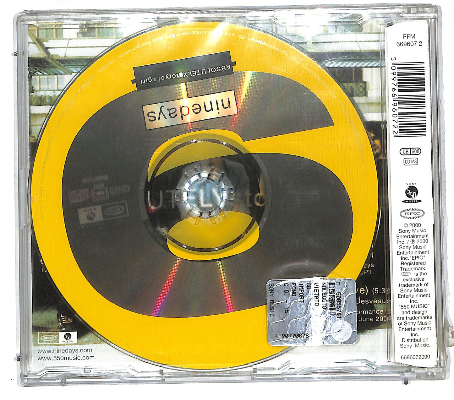 EBOND ninedays - Absolutely (Story Of A Girl) CD CD111753