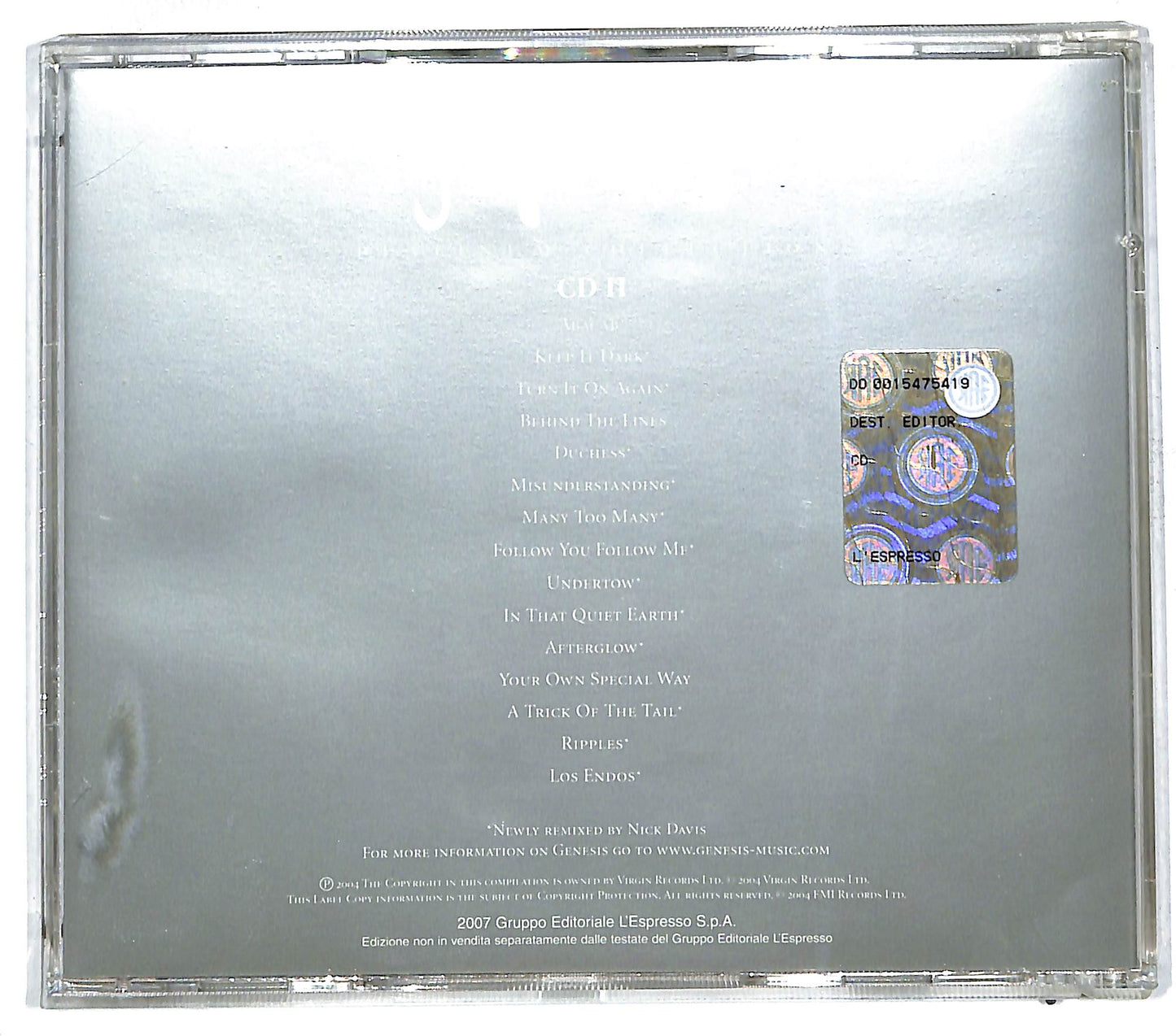 EBOND Genesis - Platinum Collection II CD CD111776