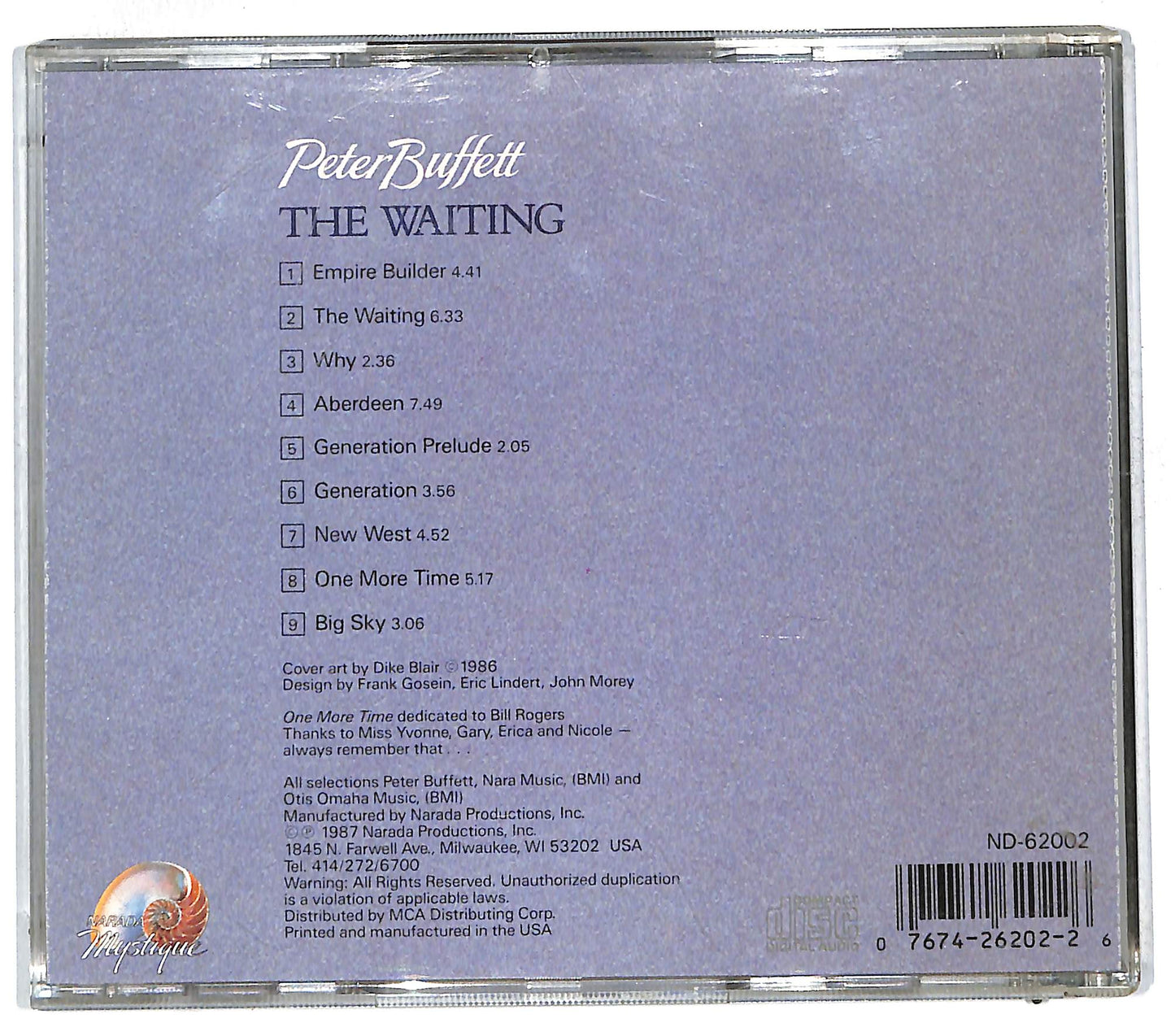 EBOND Peter Buffett - The Waiting CD CD111783