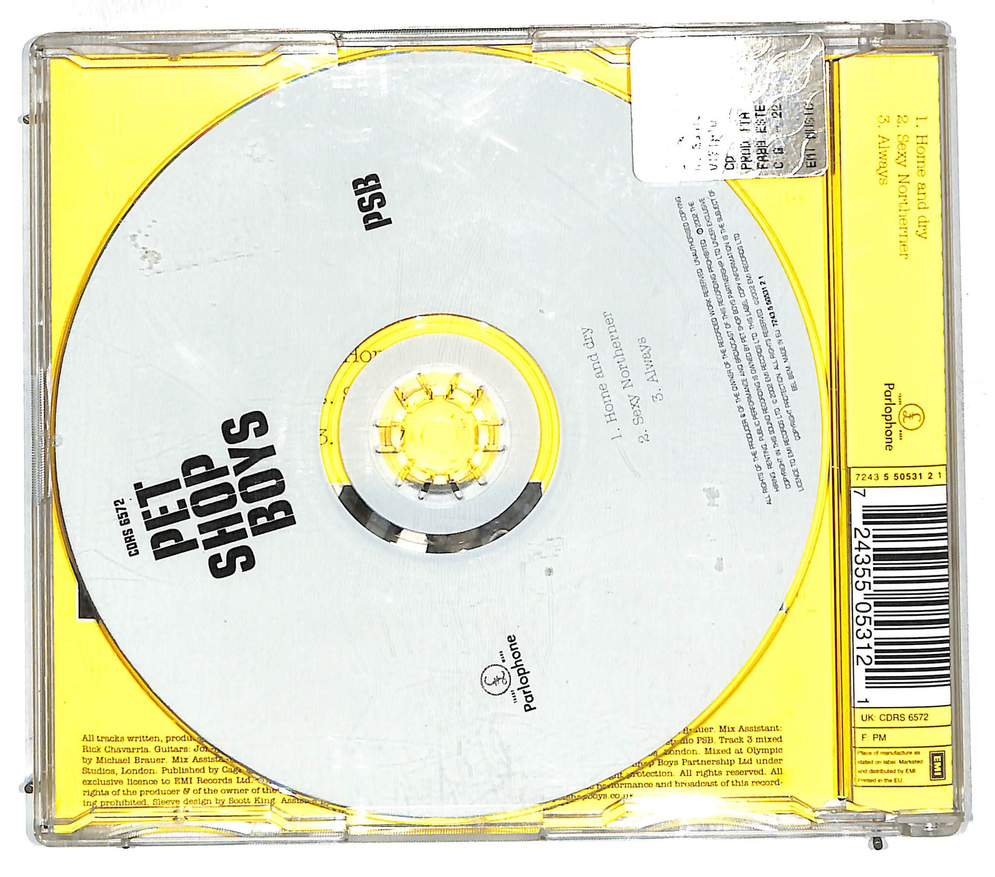 EBOND Pet Shop Boys - Home And Dry CD CD111804