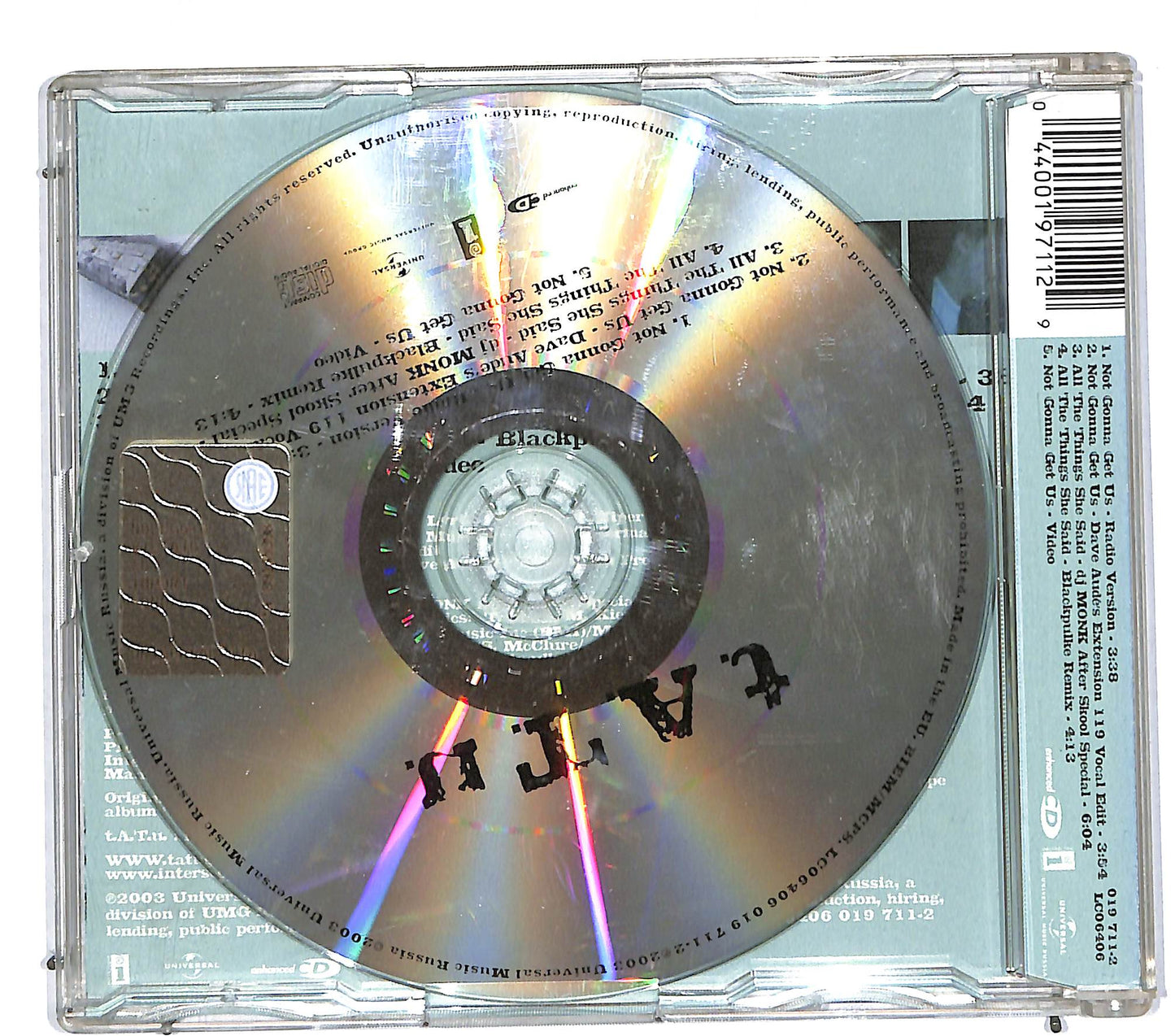 EBOND t.A.T.u. - Not Gonna Get Us CD CD111927