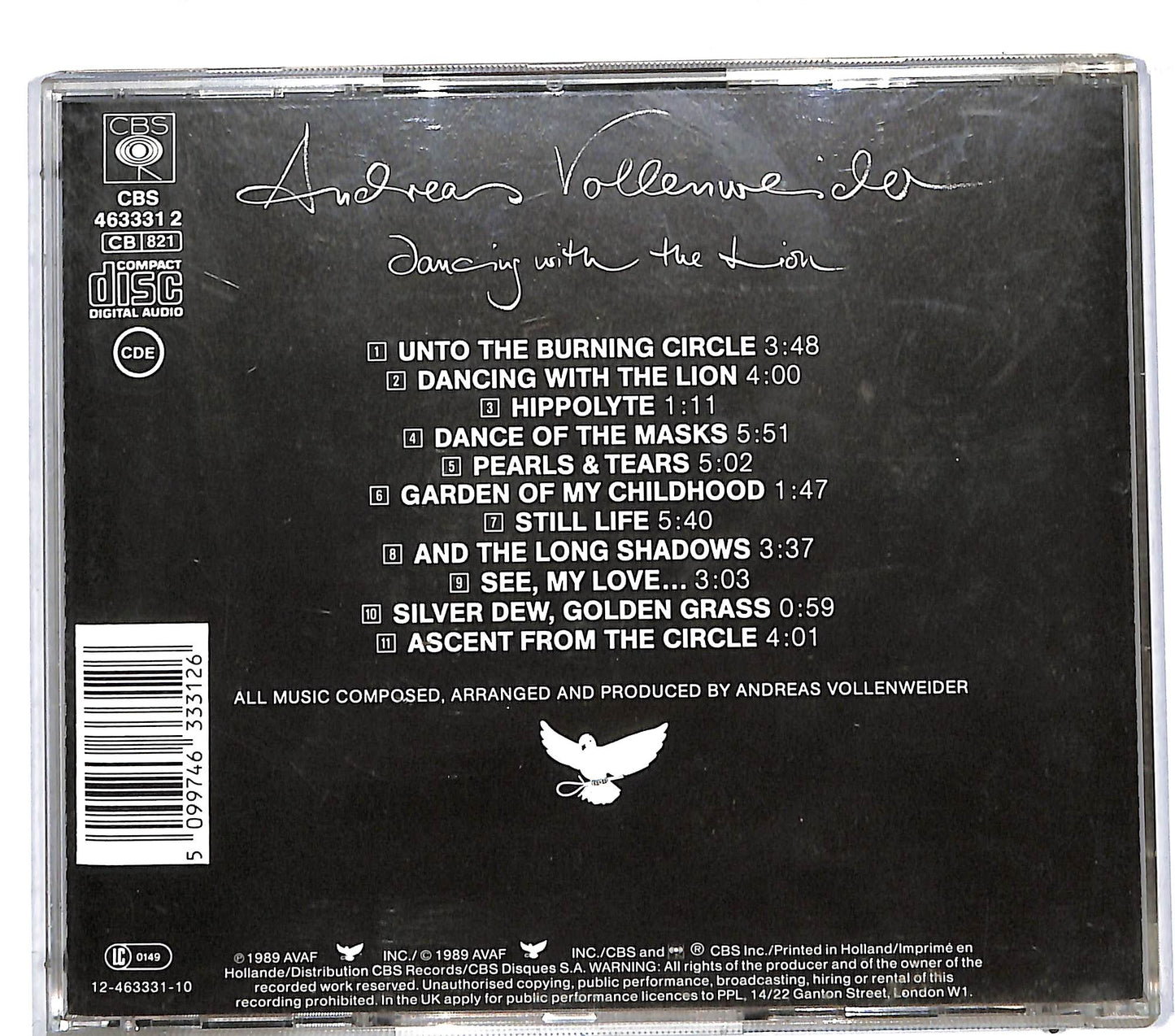 EBOND Andreas Vollenweider - Dancing With The Lion CD CD111936