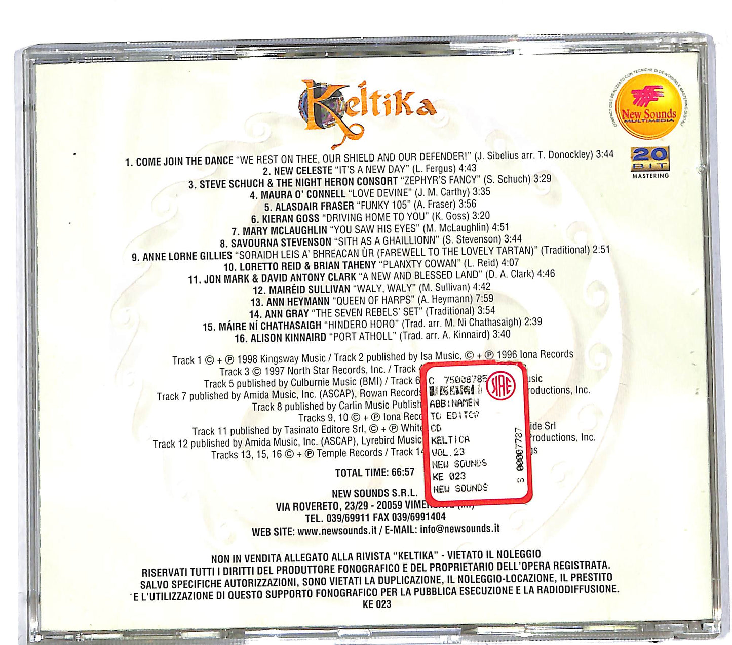 EBOND Various - Keltika Vol. 23 CD CD111952