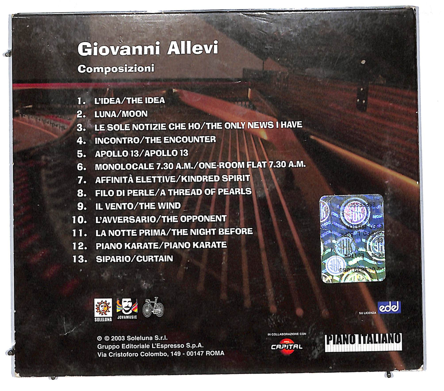 EBOND Giovanni Allevi - Composizioni CD CD111977
