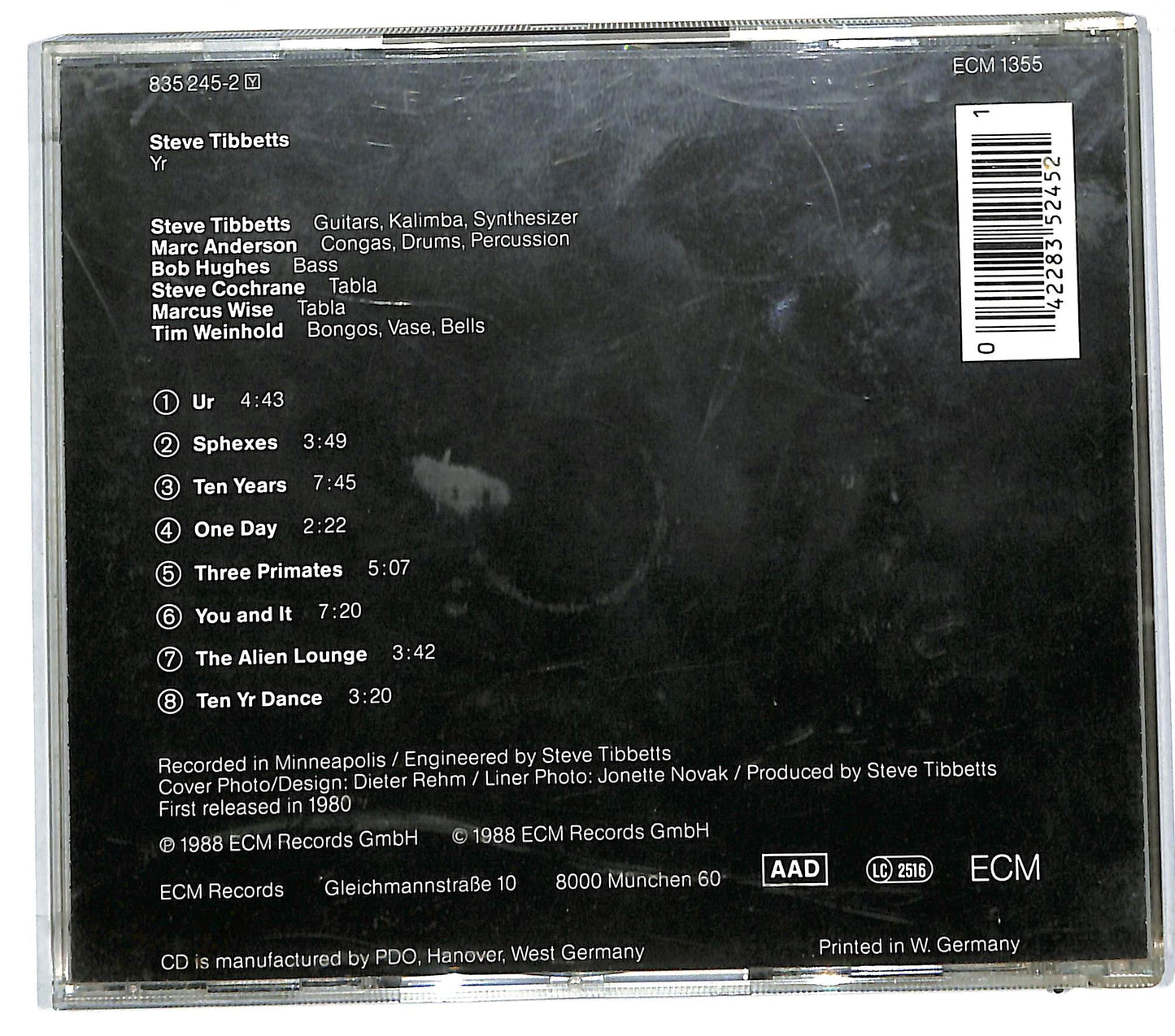 EBOND Steve Tibbetts - Yr CD CD112012