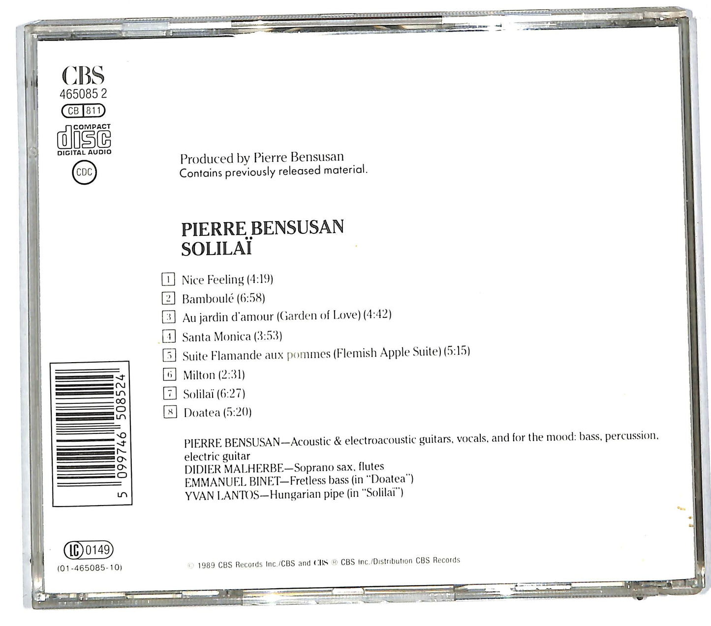 EBOND Pierre Bensusan - Solilai CD CD112053