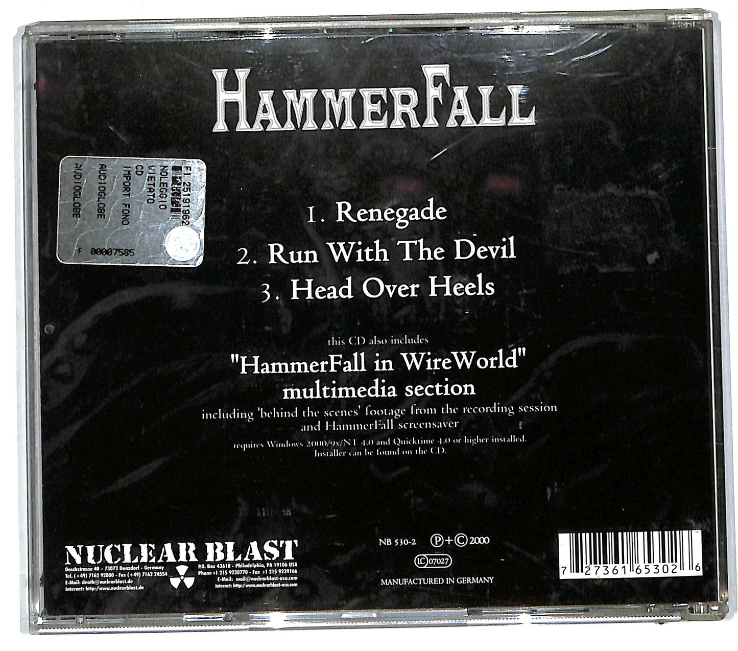 EBOND HammerFall - Renegade CD CD112112