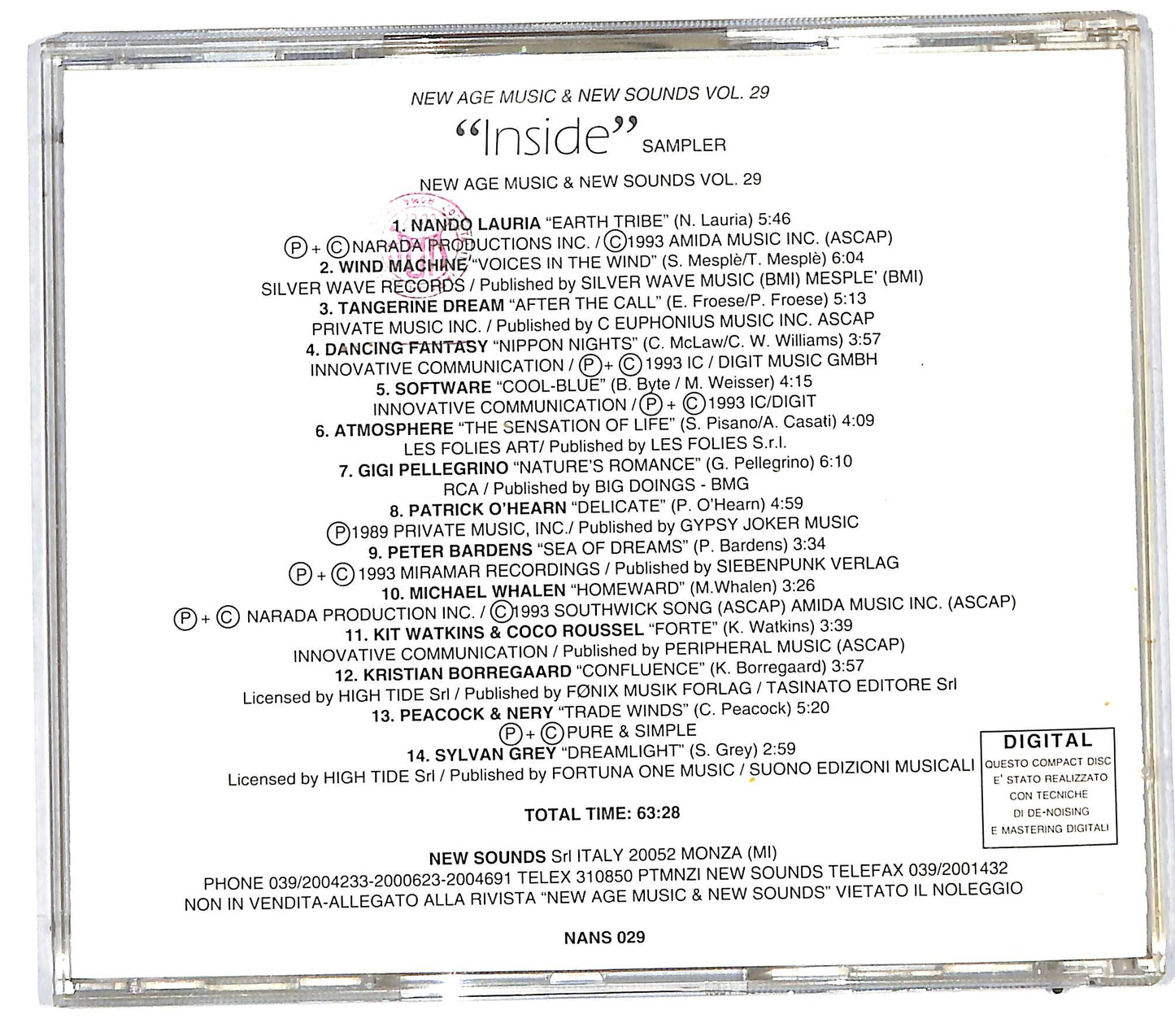 EBOND Various - Inside - New Age CD CD112129