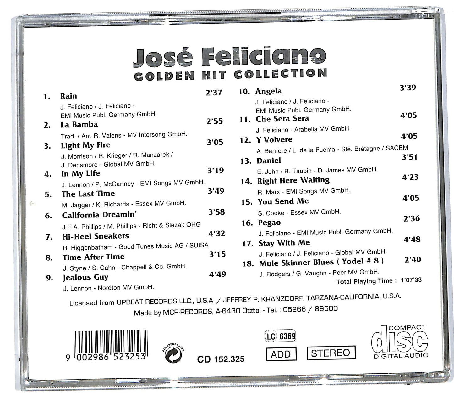 EBOND Jose Feliciano - Golden Hit Collection CD CD112137