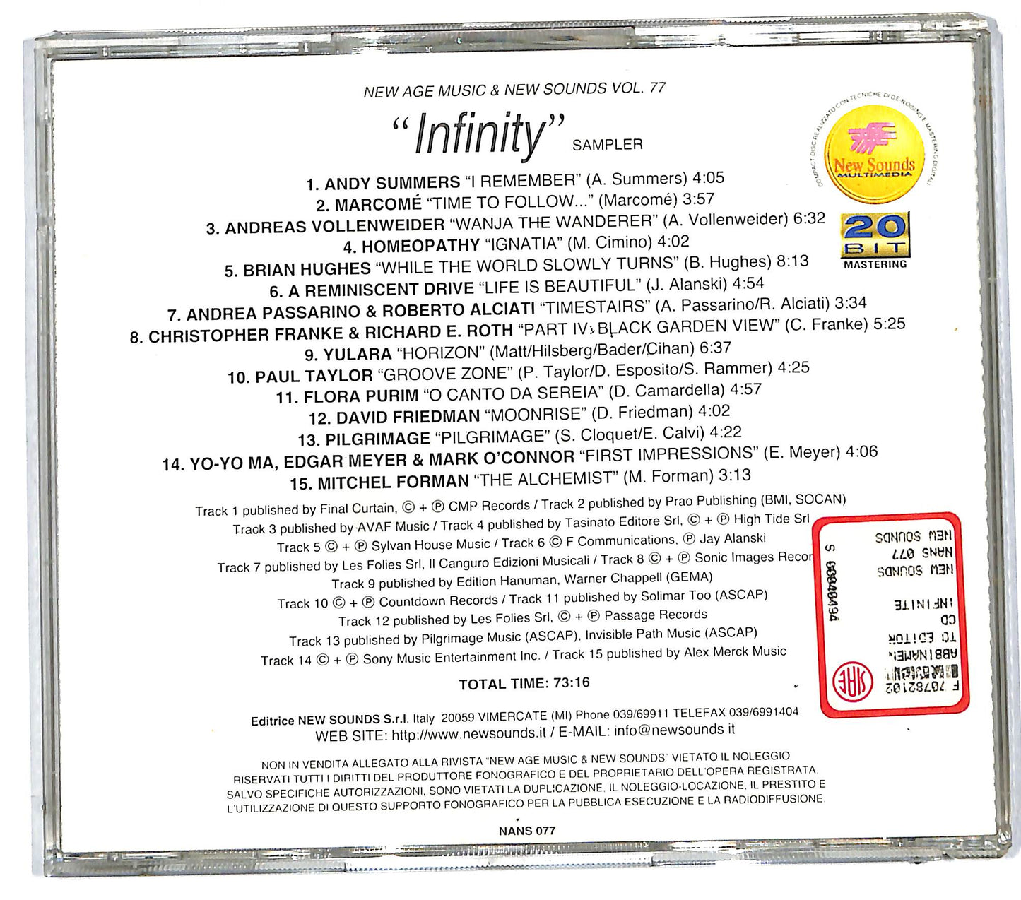 EBOND Various - Infinity - Nwe AgeCD CD112147
