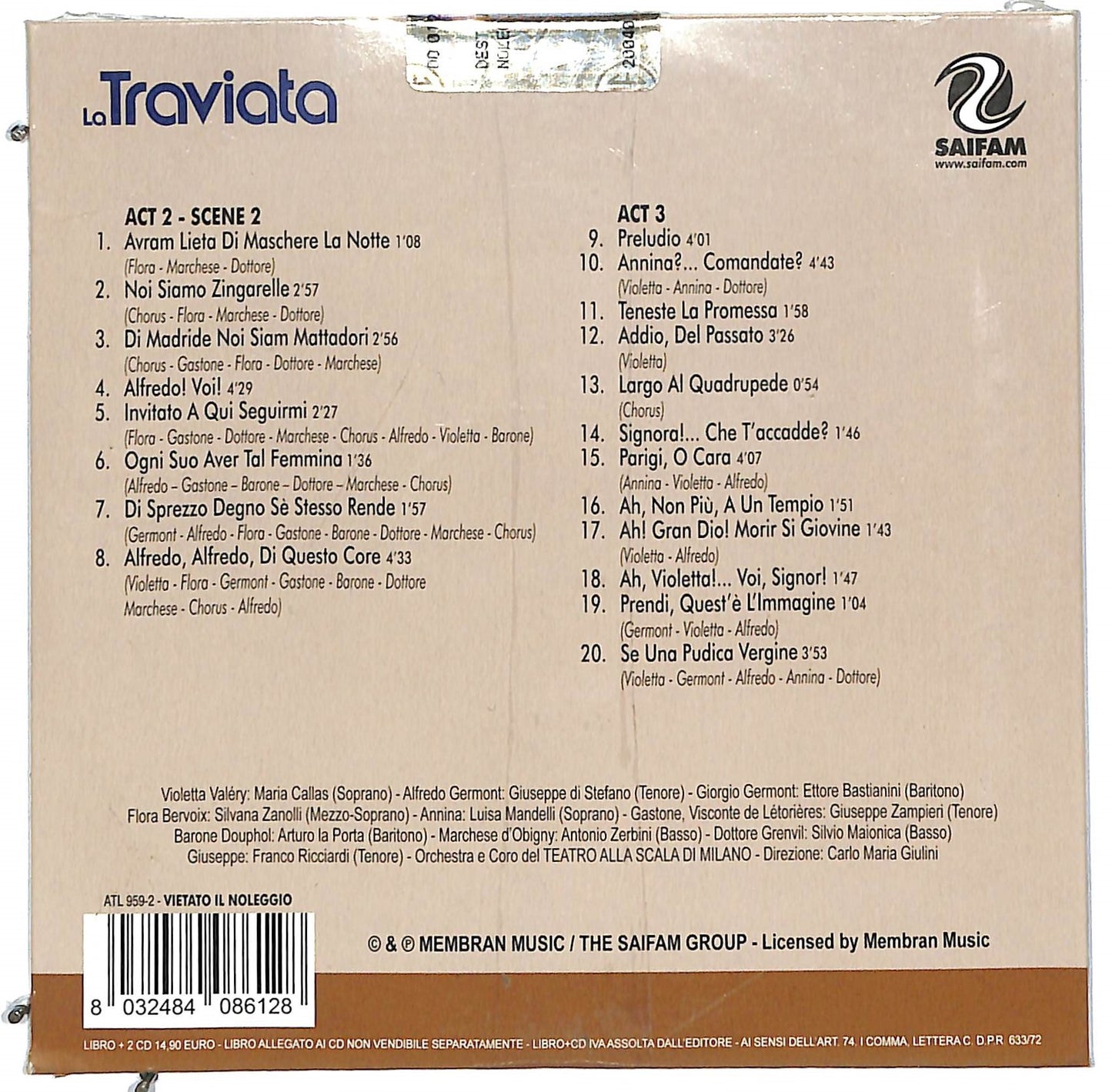 EBOND La traviata - verdi collection cd 2 CD112246
