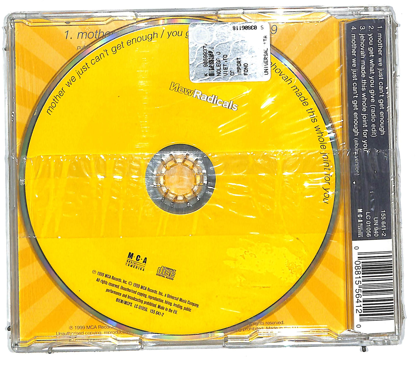 EBOND New Radicals - Mother We Just Can't Get Enough CD CD112256