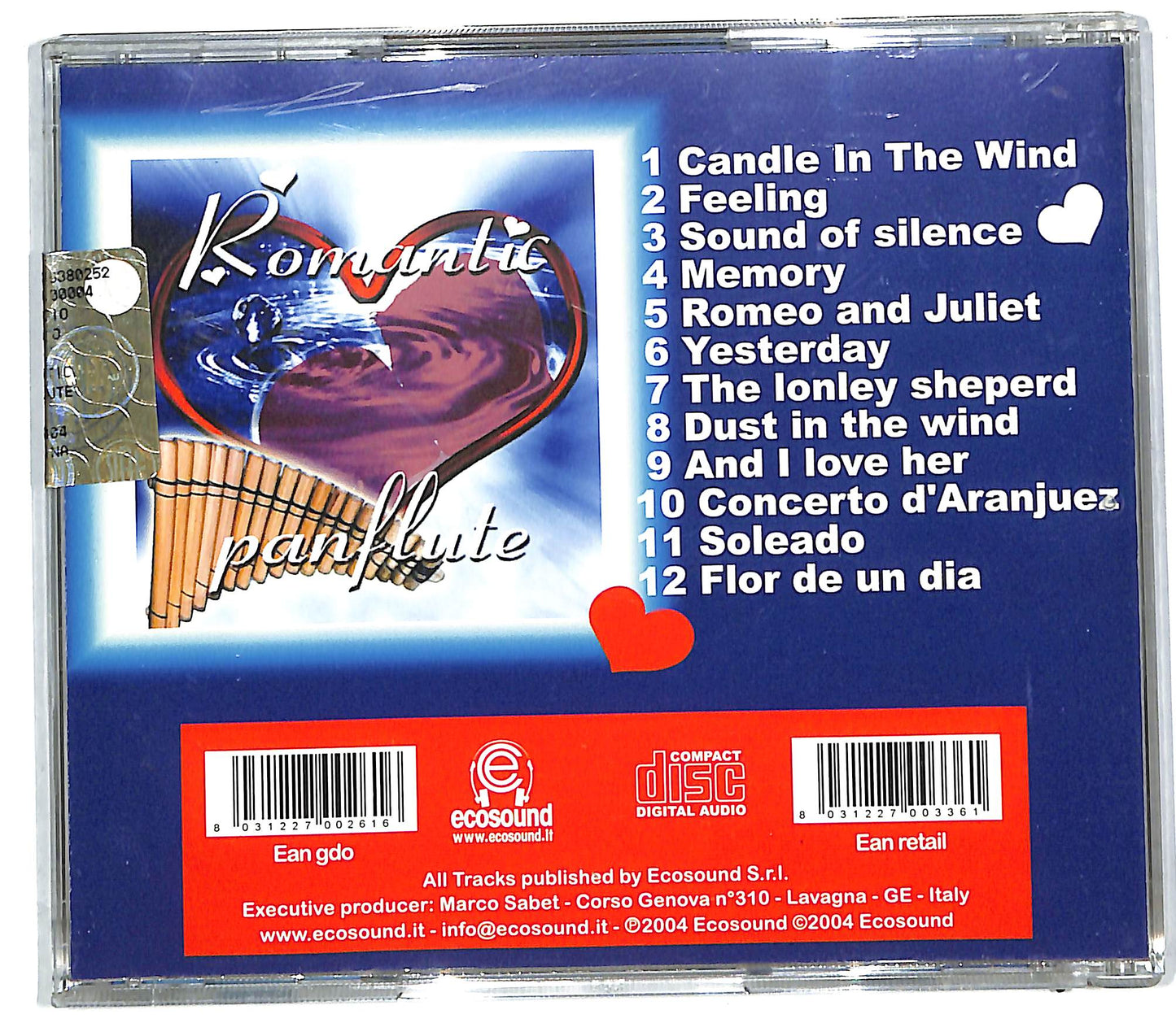 EBOND Romanic Panflute CD CD112306
