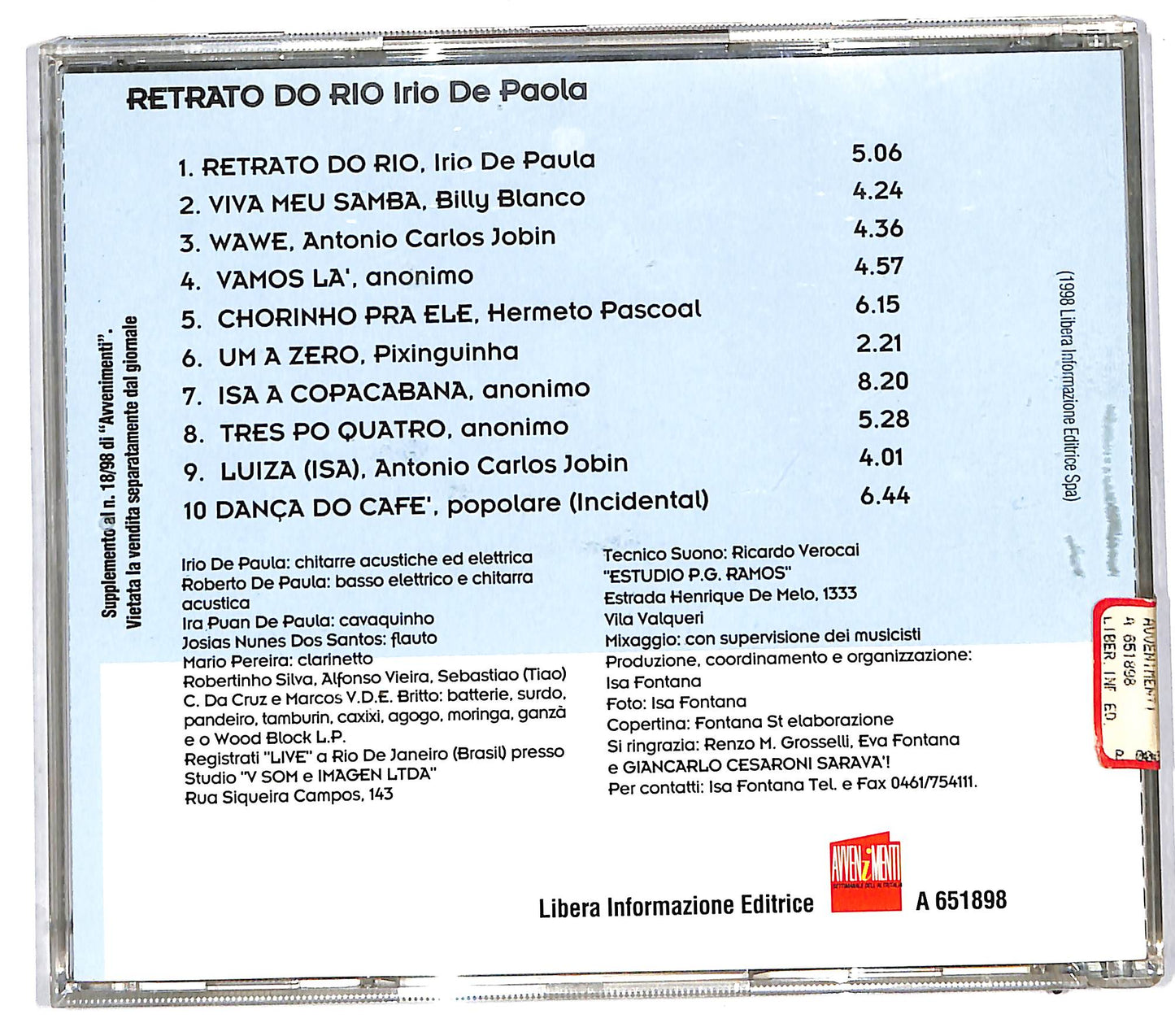 EBOND Irio De Paula - Retrato Do Rio CD CD112315