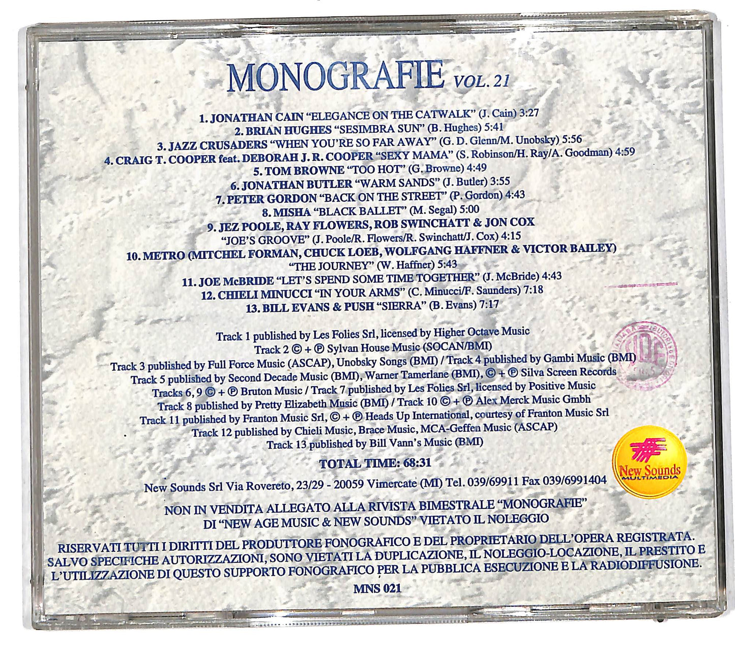 EBOND Various - Monografie Vol. 21 - Musica Fusion & Smooth Jazz II CD CD112351