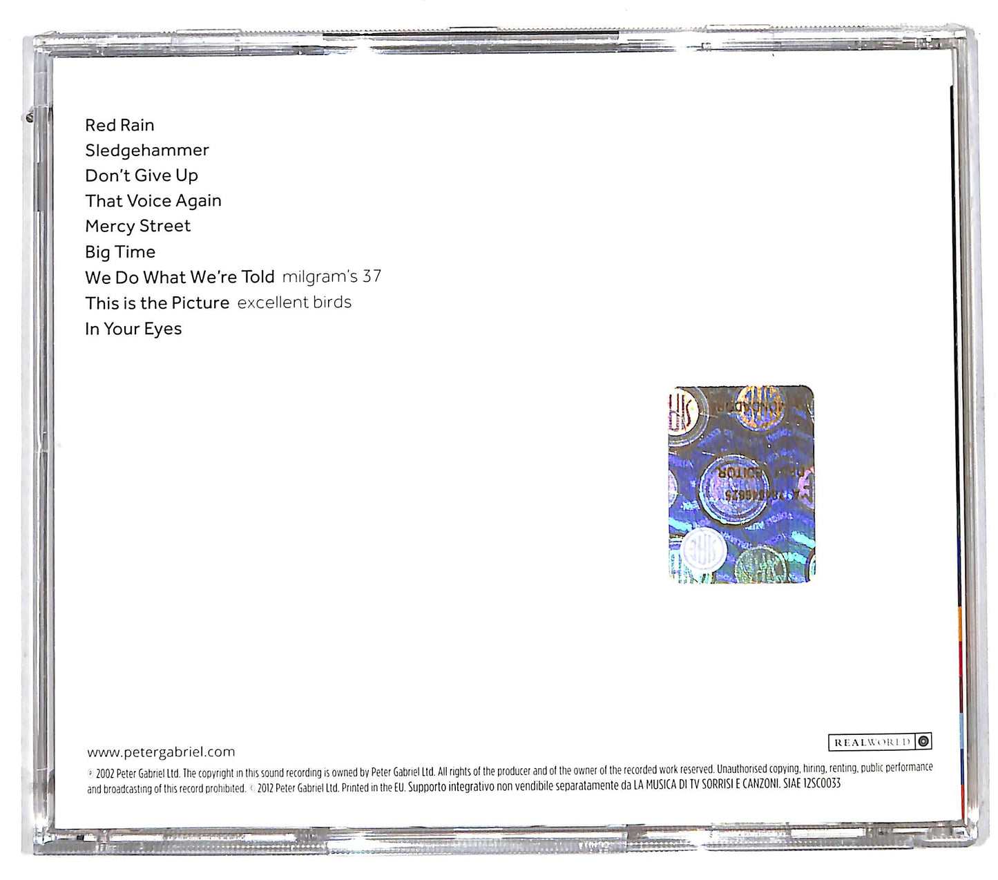 EBOND Peter Gabriel - So CD CD112367