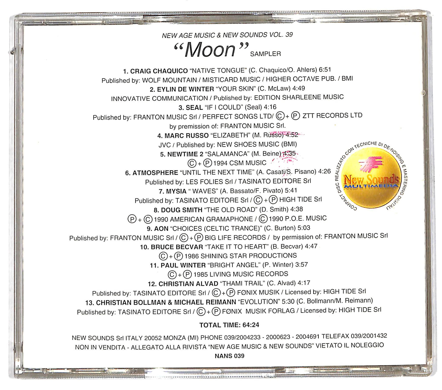 EBOND Various - Moon - New Age CD CD112410