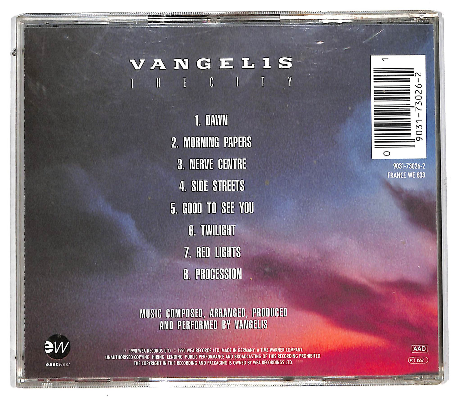 EBOND Vangelis - The City CD CD112427