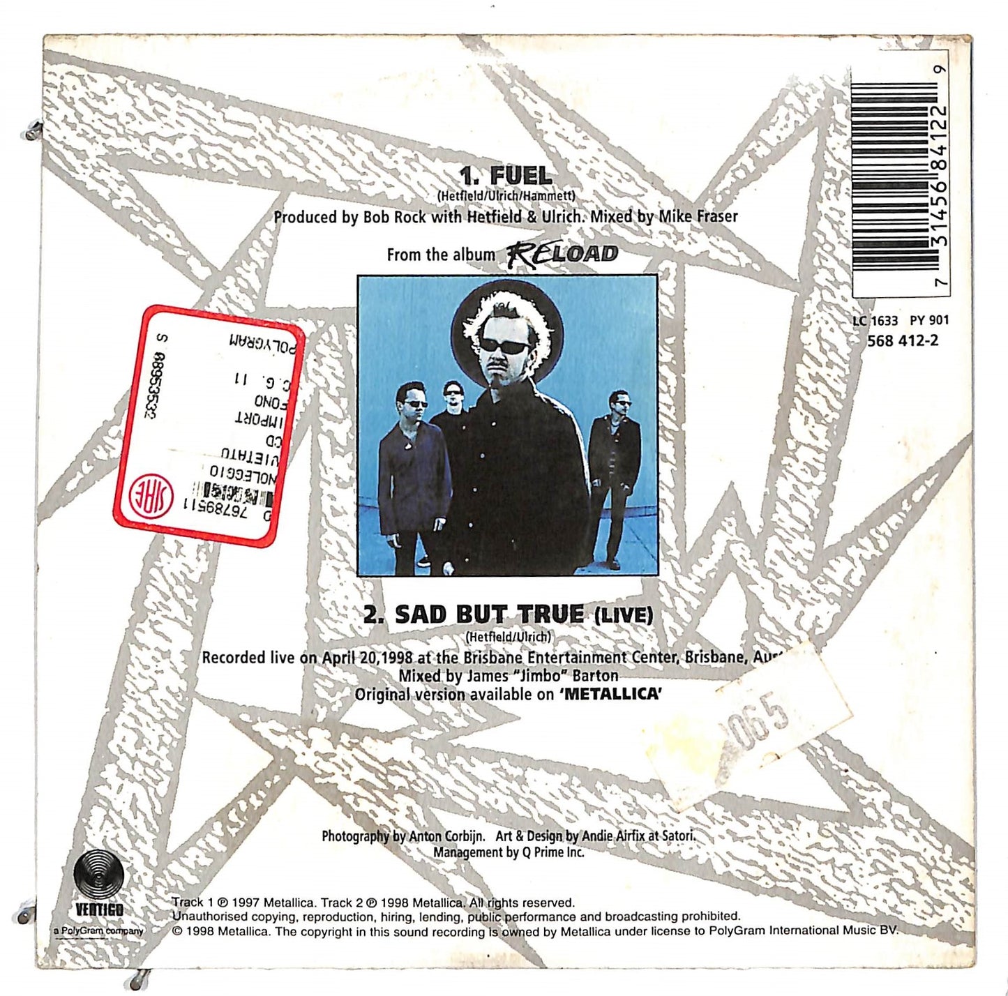 EBOND Metallica - Fuel CD CD112460