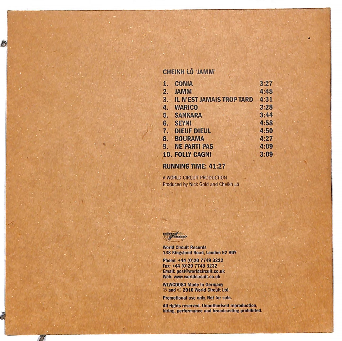 EBOND Cheikh Lo - Jamm CD CD112515