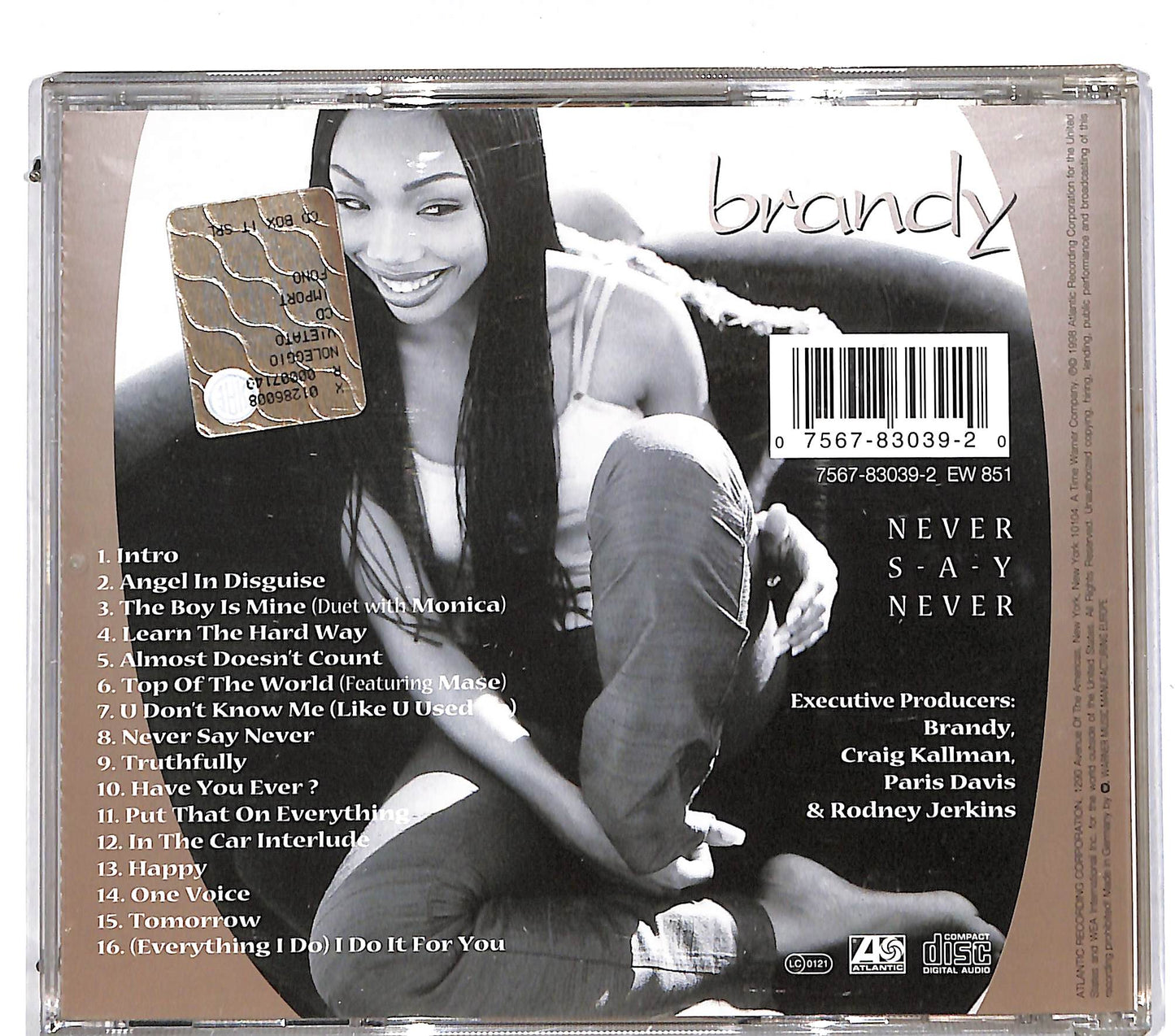 EBOND Brandy - Never Say Never CD CD112553
