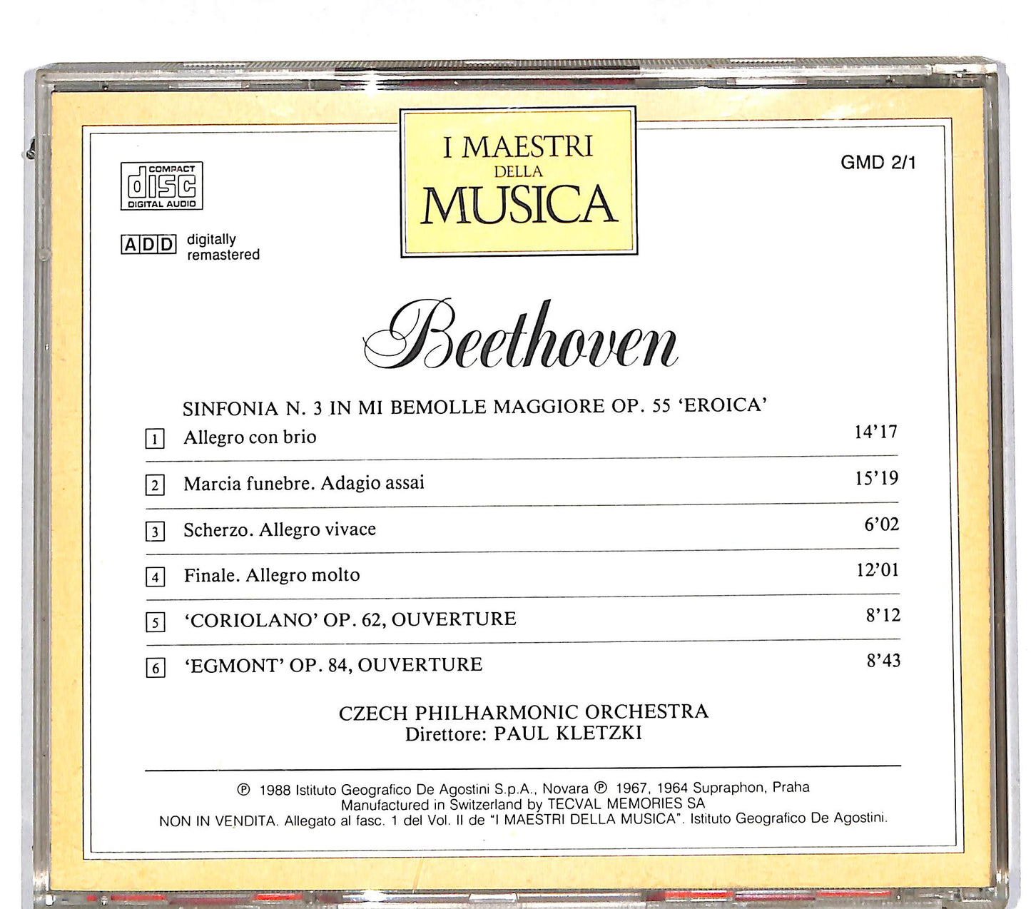 EBOND Beethoven Sinfonia N.3 In Mi Bemolle Maggiore CD CD112612