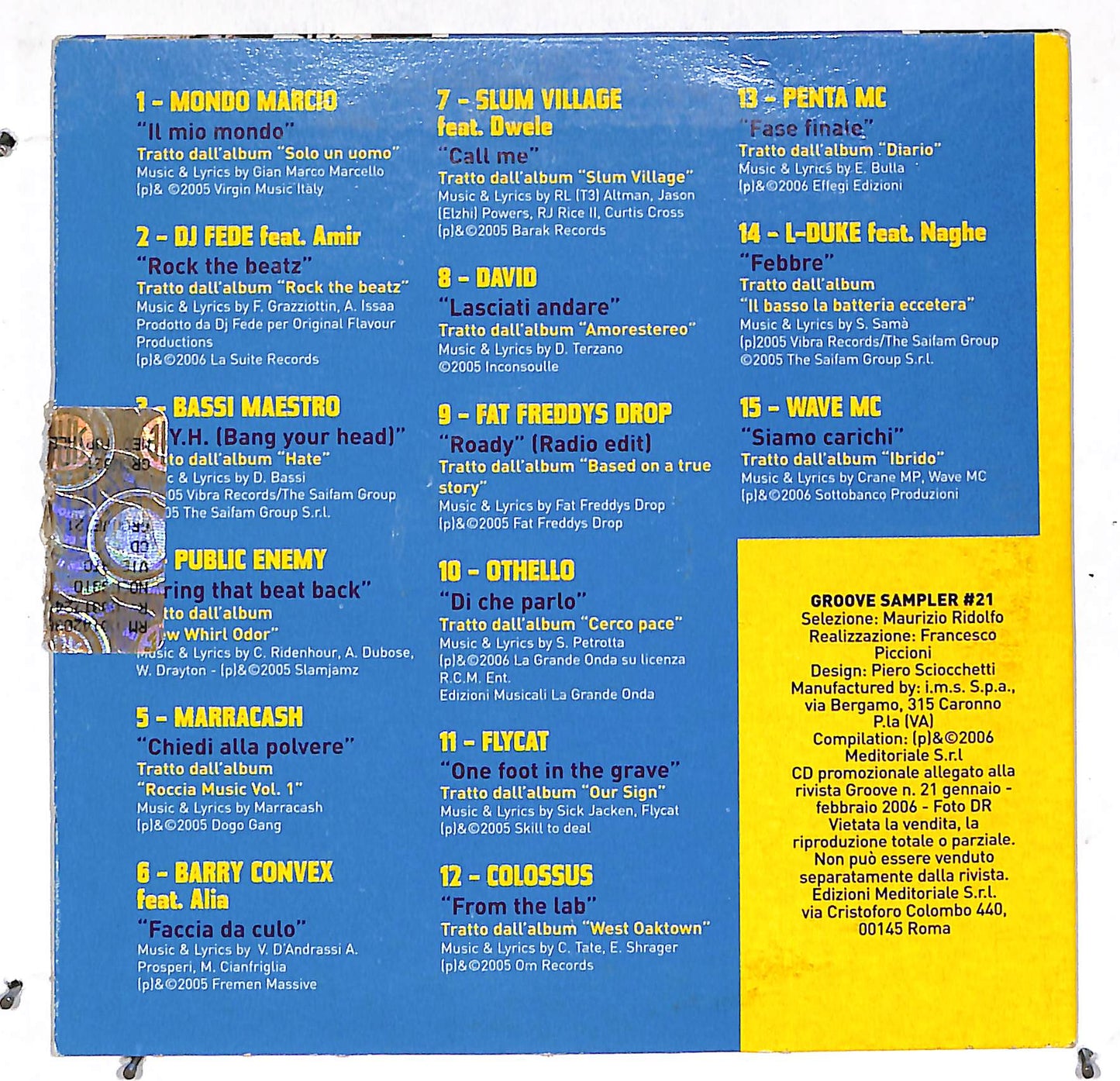 EBOND Various - Groove Sampler #21 CD CD112631