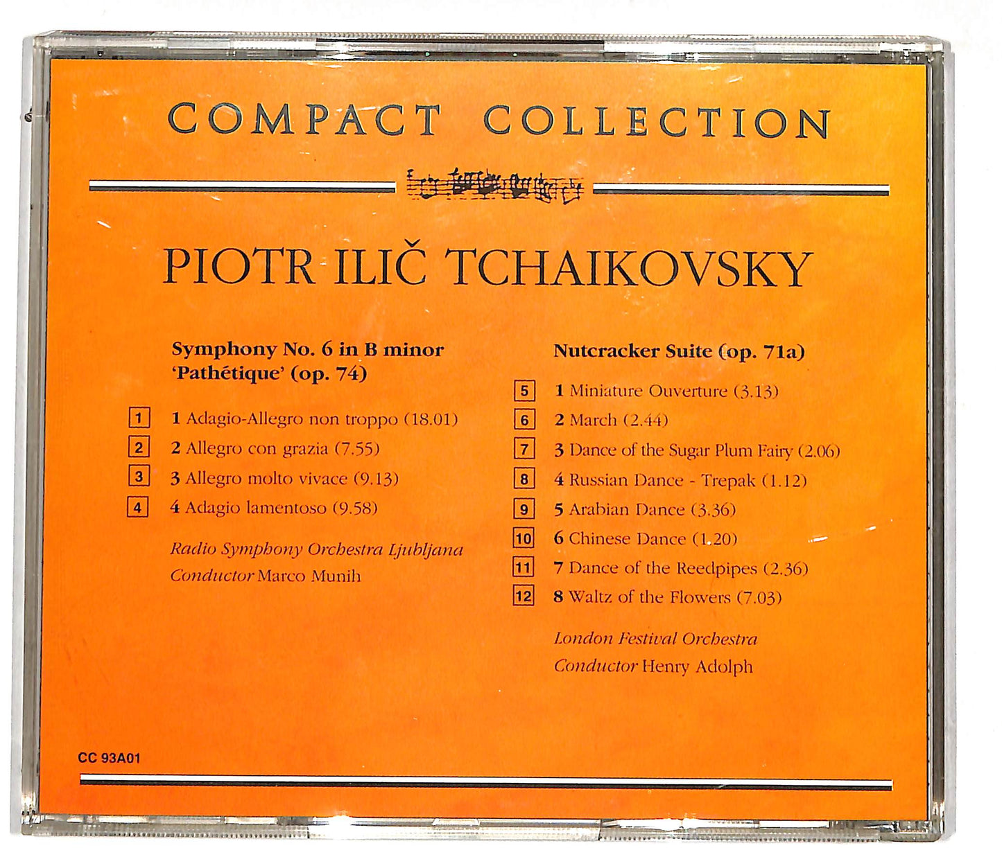 EBOND Ciaikovski - I Capolavori: Sinfonia N. 6 In Si Minore 'Patetica' (op. 74) - Suite Dallo Schiaccianoci (op. 71a) CD CD112656