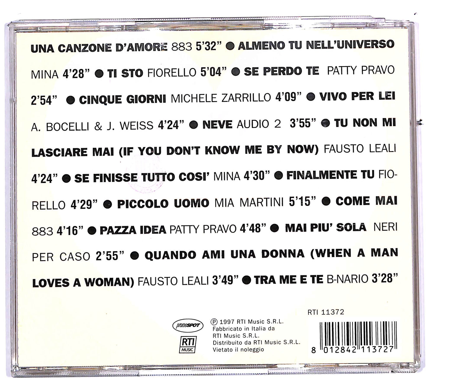 EBOND Various - canzoni d'amore CD CD112715