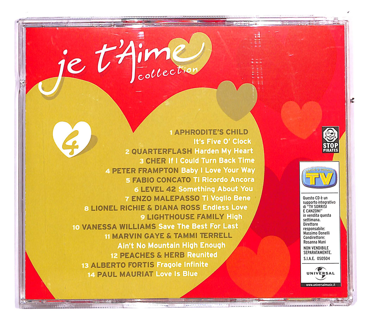 EBOND Various - Je T'Aime Collection 4 CD CD112719