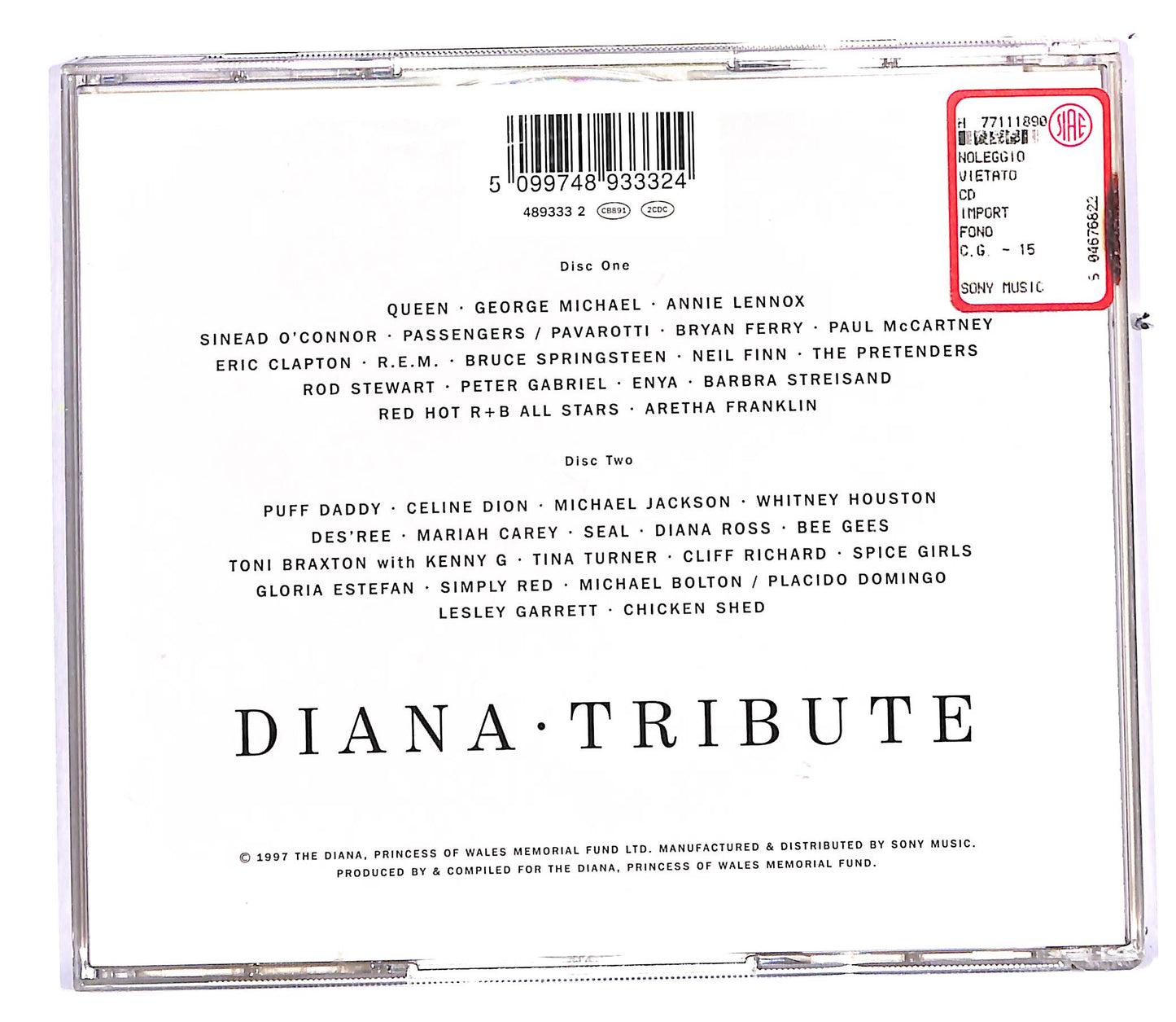 EBOND Various - Diana (Princess Of Wales) Tribute CD CD112762
