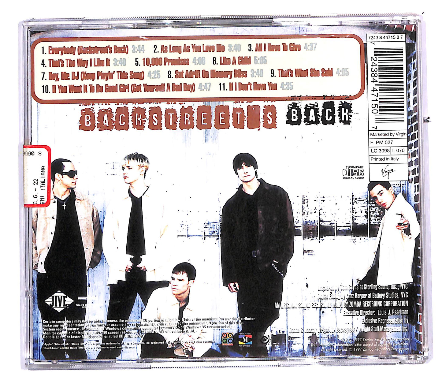 EBOND Backstreet Boys - Backstreet's Back CD CD112814