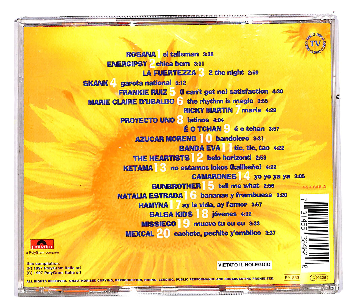 EBOND Various - Festivalbar Latino '97 CD CD112822