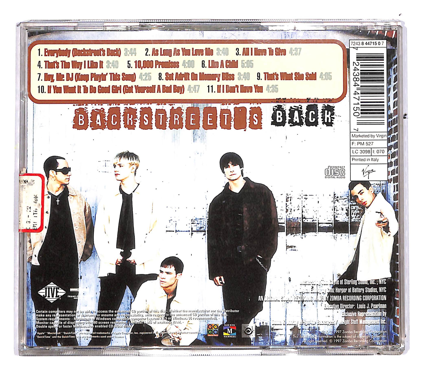 EBOND Backstreet Boys - Backstreet's Back CD CD112912