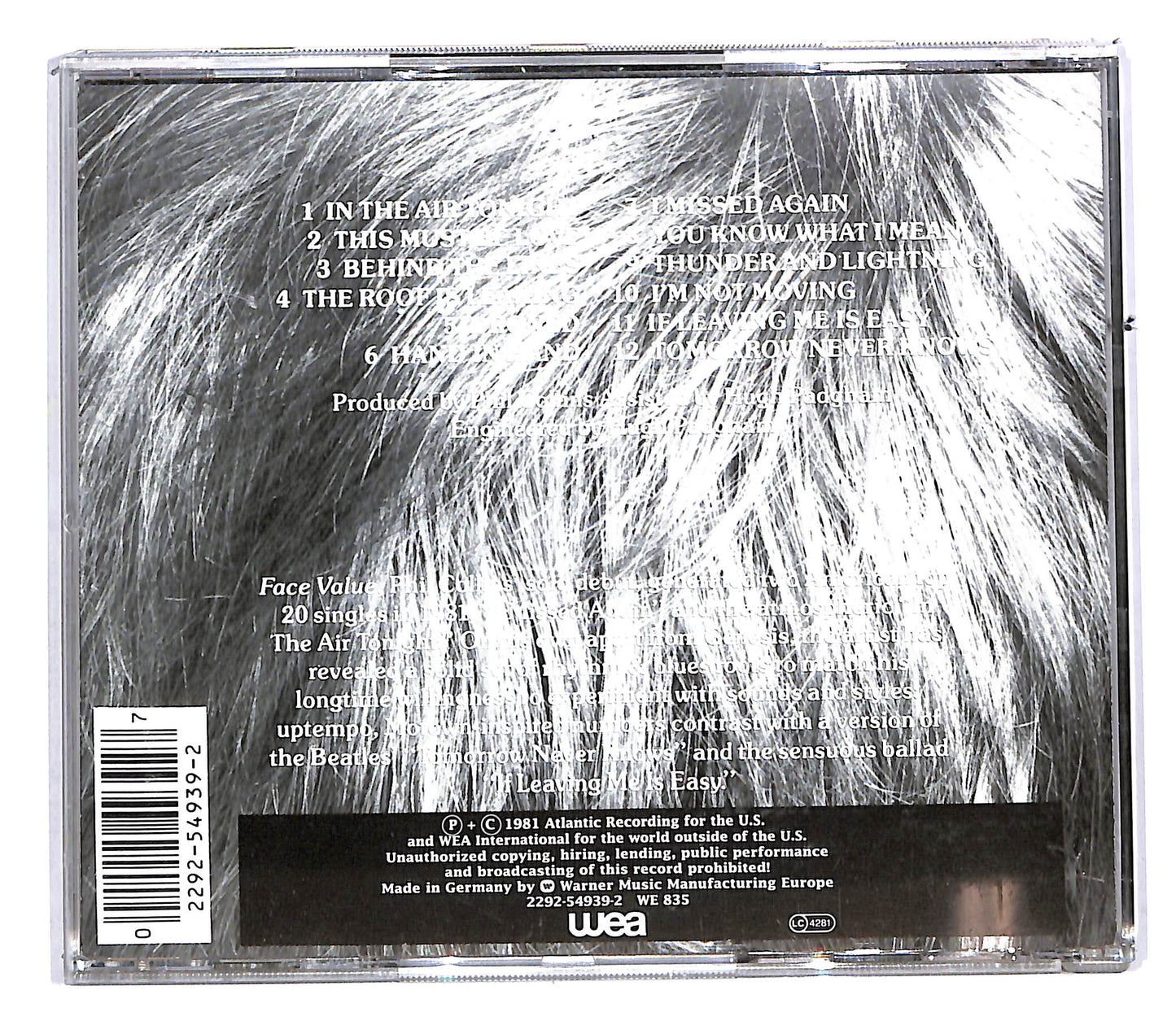EBOND Phil Collins - Face Value CD CD112931