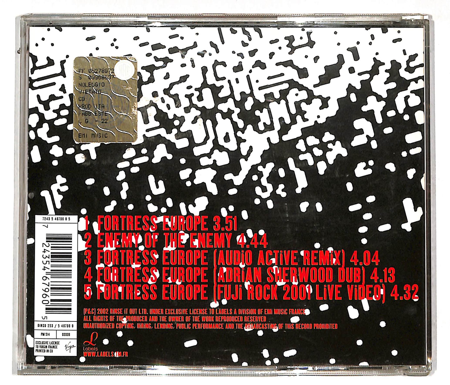 EBOND Asian Dub Foundation - Fortress Europe EP CD CD113006