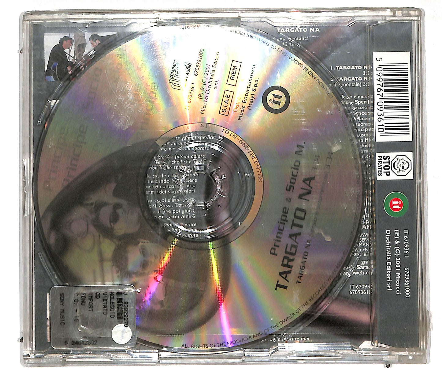 EBOND Principe e Socio M. - Targato NA CD CD113011