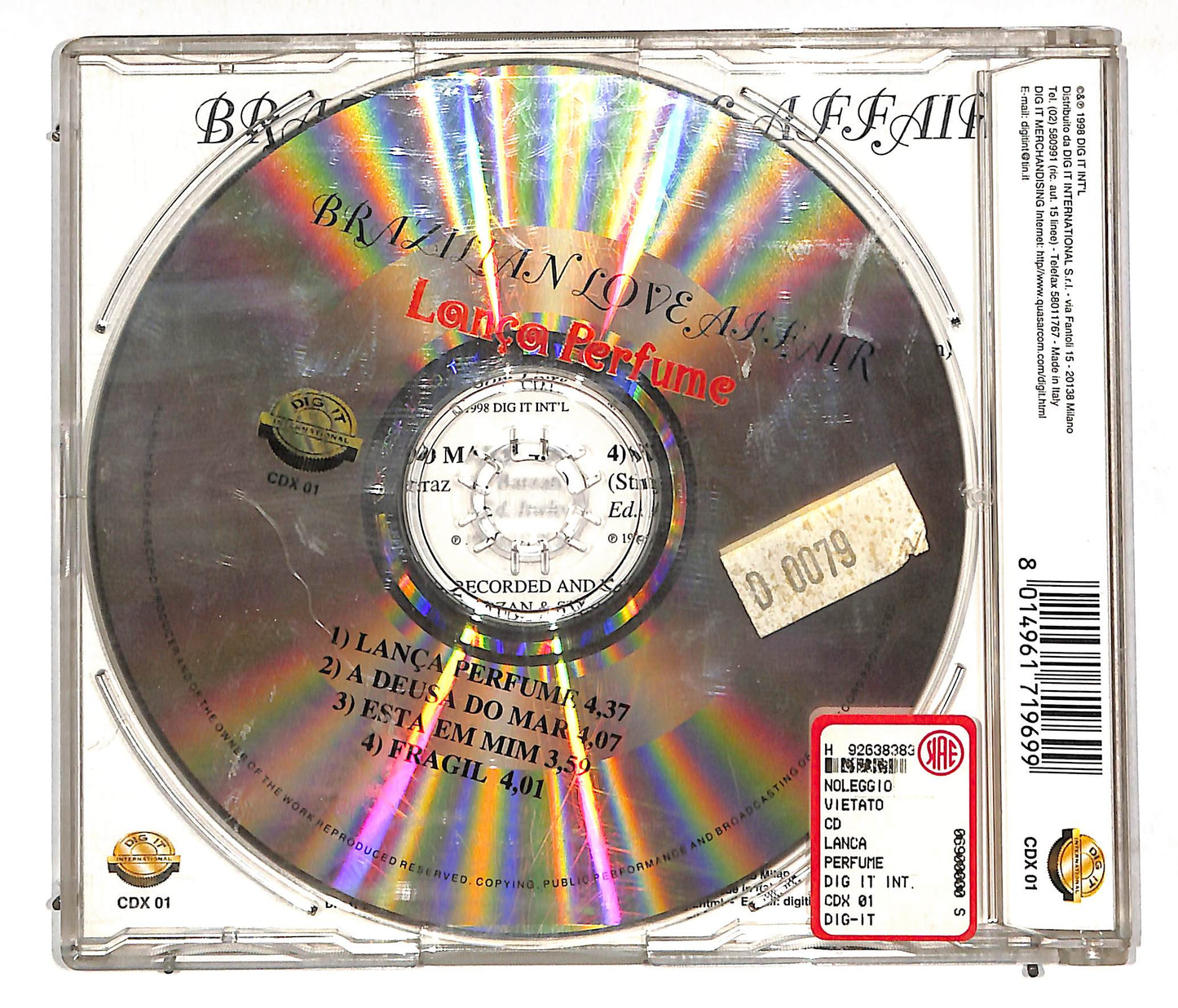 EBOND Brazilian Love Affair - Lanca Perfume CD CD113015