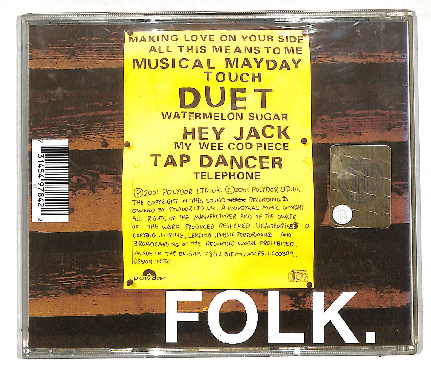 EBOND Howie B. - Folk. CD CD113050