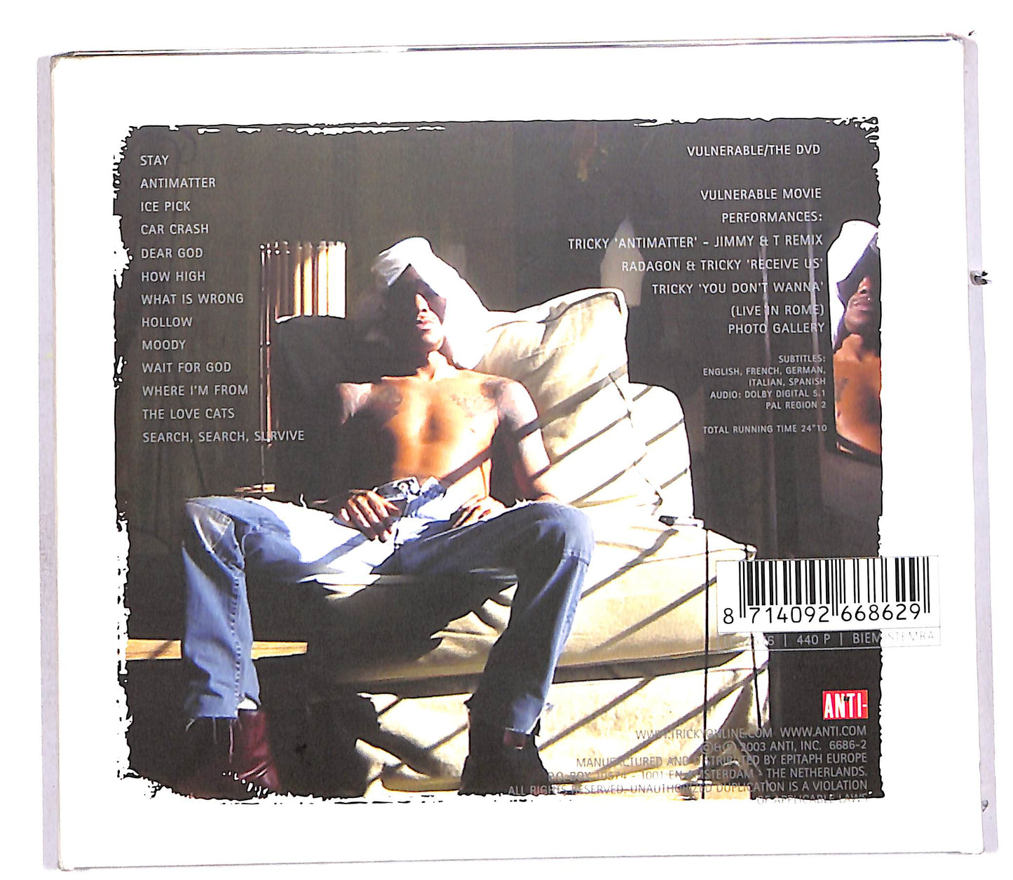 EBOND Tricky - Vulnerable + DVD DIGIPACK CD CD113058