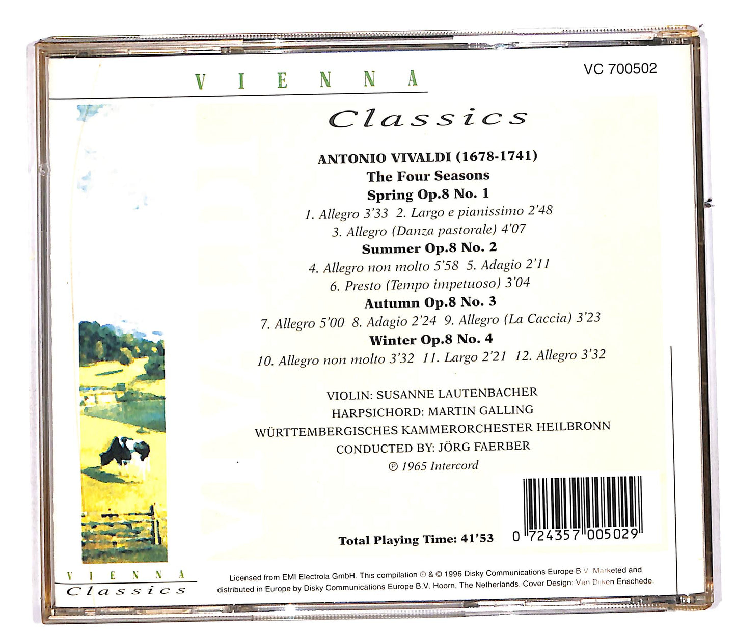 EBOND Vienna Classics - Vivaldi Violin– The Four Seasons CD CD113059
