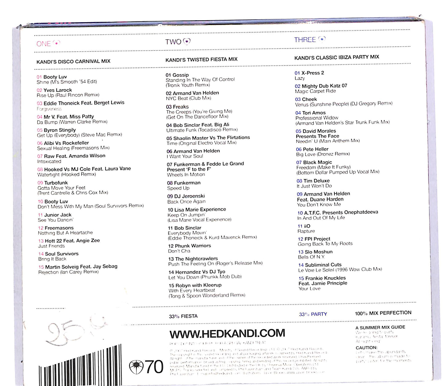 EBOND Various - The Mix: Summer 2007 DIGIPACK CD CD113120