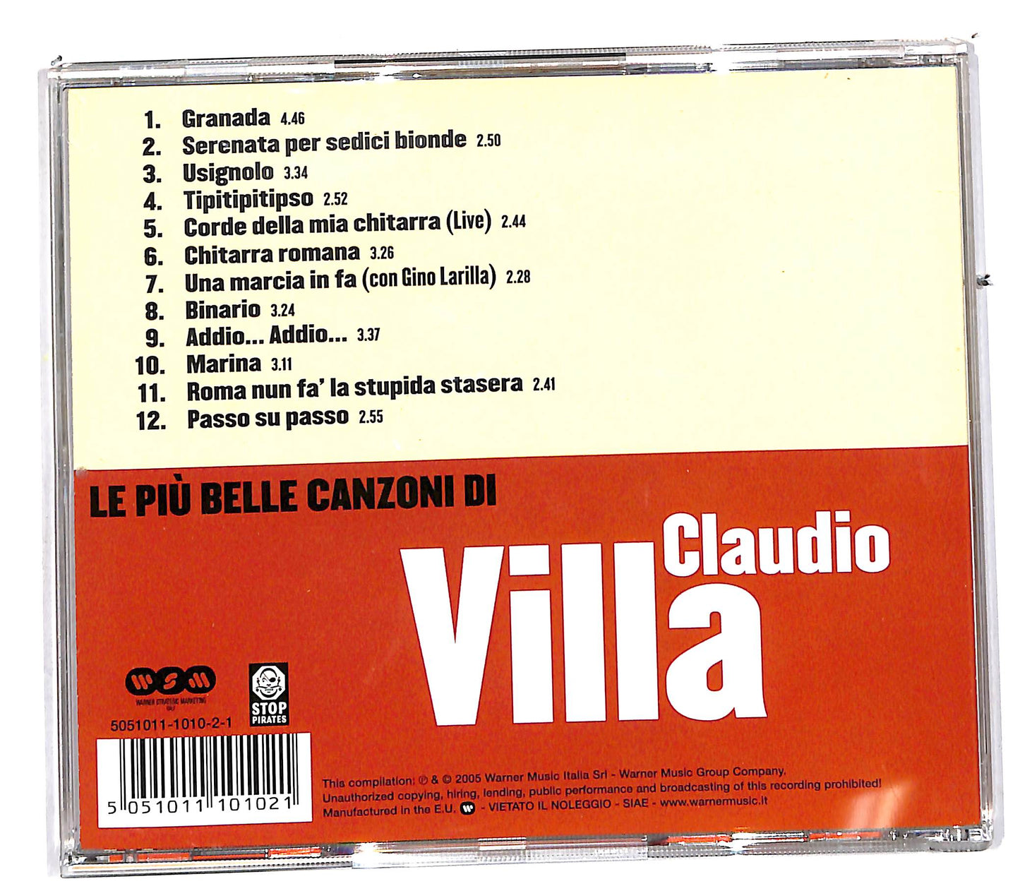 EBOND Claudio Villa - Le Piu Belle Canzoni Di Claudio Villa CD CD113148