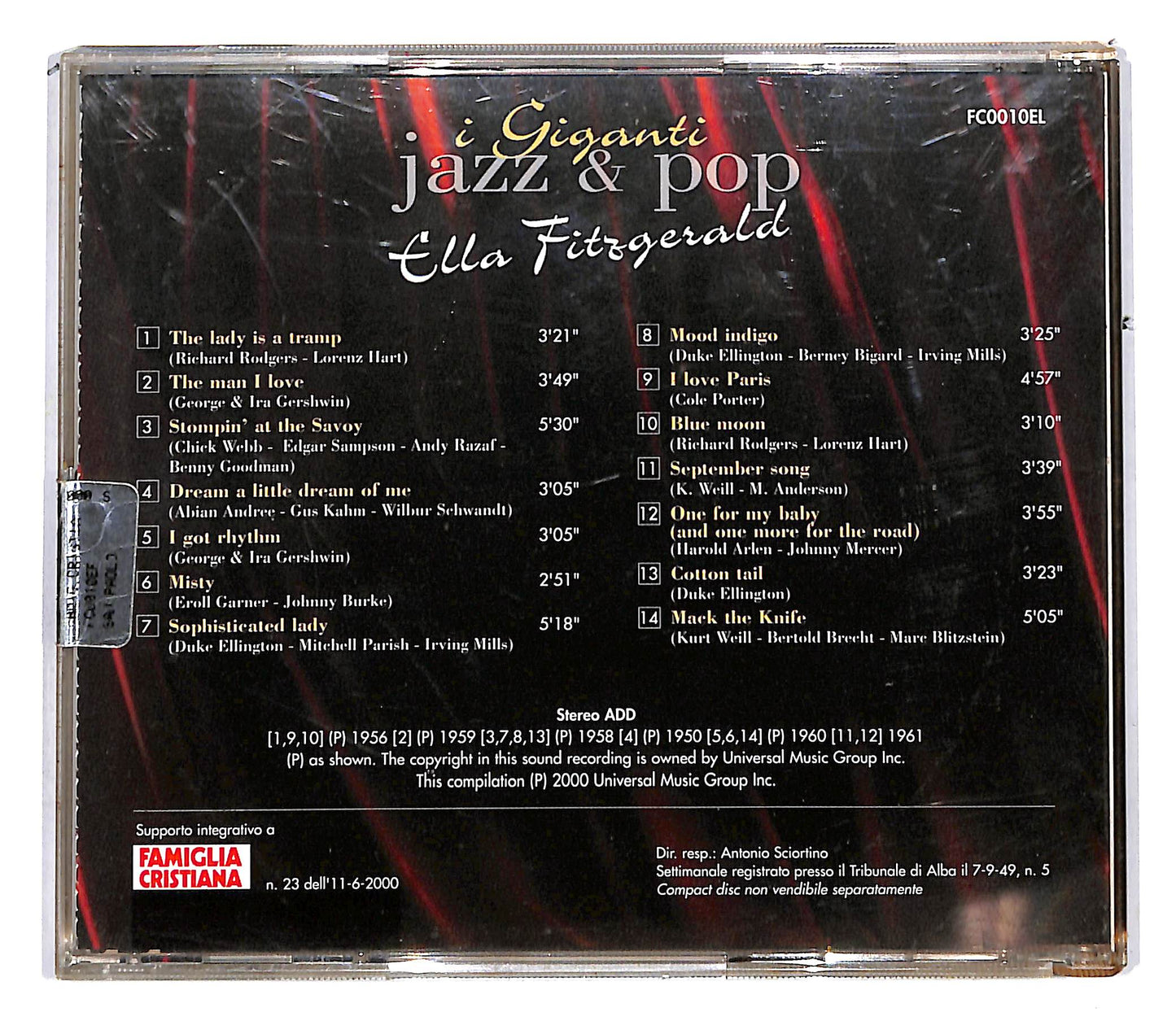EBOND Ella Fitzgerald - Ella Fitzgerald CD CD113229