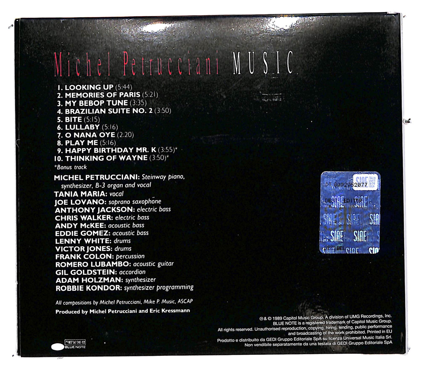 EBOND Michel Petrucciani - Music DIGIPACK CD CD113239