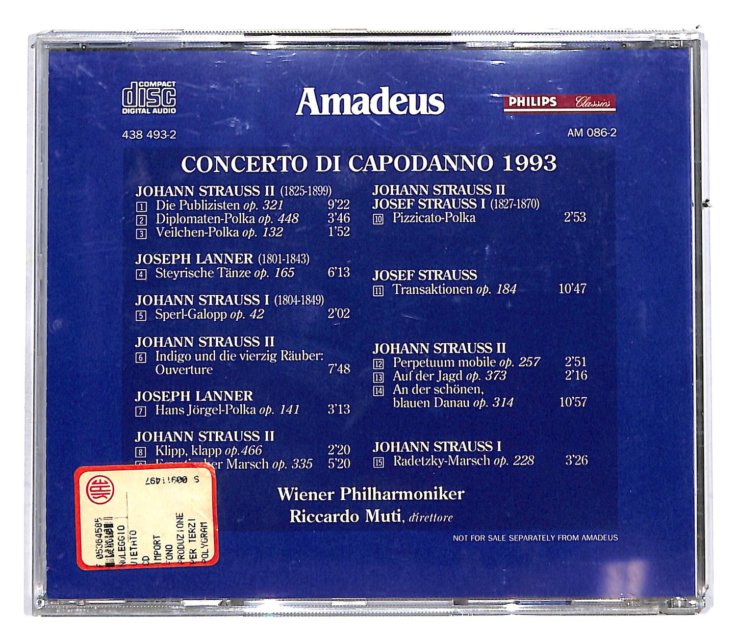 EBOND Riccardo Muti - Concerto di Capodanno 1993 CD CD113248
