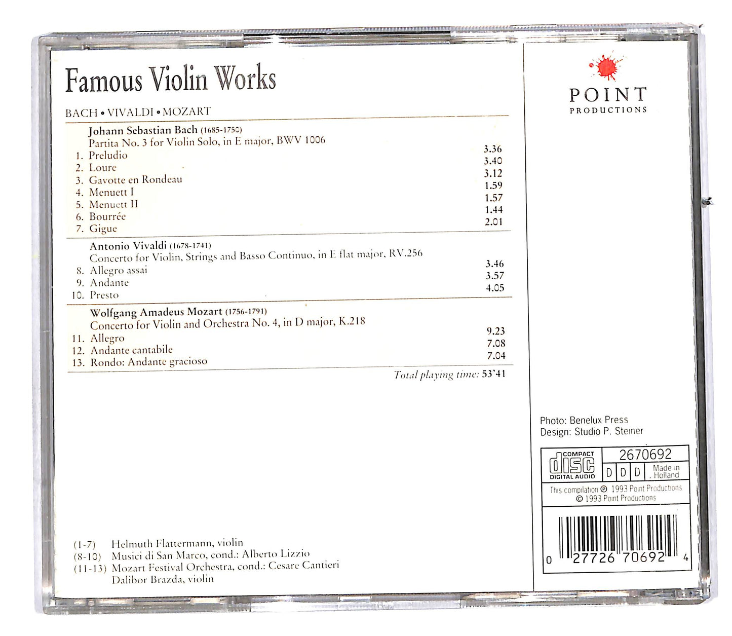 EBOND Various - Famous Violin Works CD CD113250