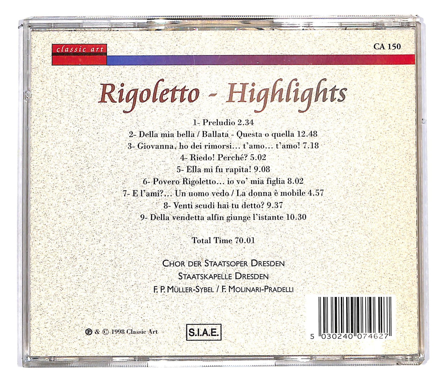 EBOND Rigoletto - Highlights CD CD113305